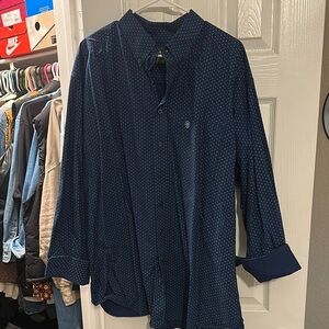 Ariat Navy Blue Button-Up Shirt